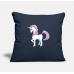 Sassy Unicorn Navy Pillow